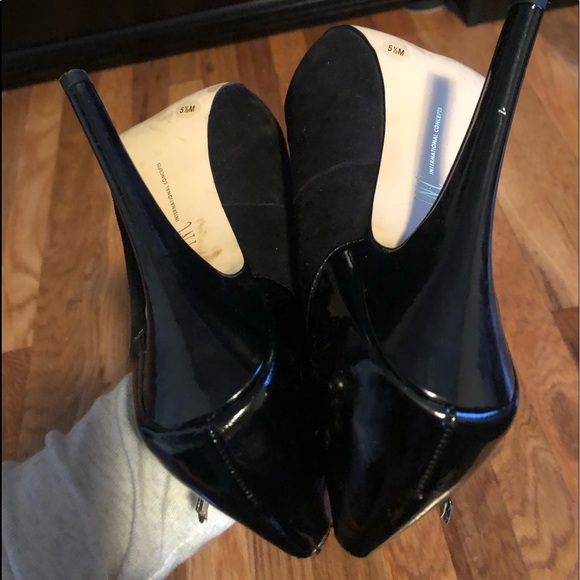 INC super high heeled T-strap pumps. - Picture 2 of 5